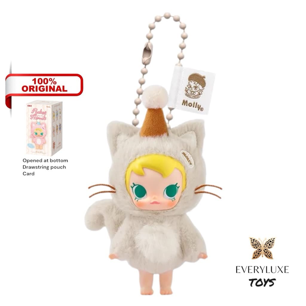 It's Snack Time, a collectible figure from the Baby Molly Pocket Friends Series - Vinyl Plush Pendant Blind Box series by POPMART