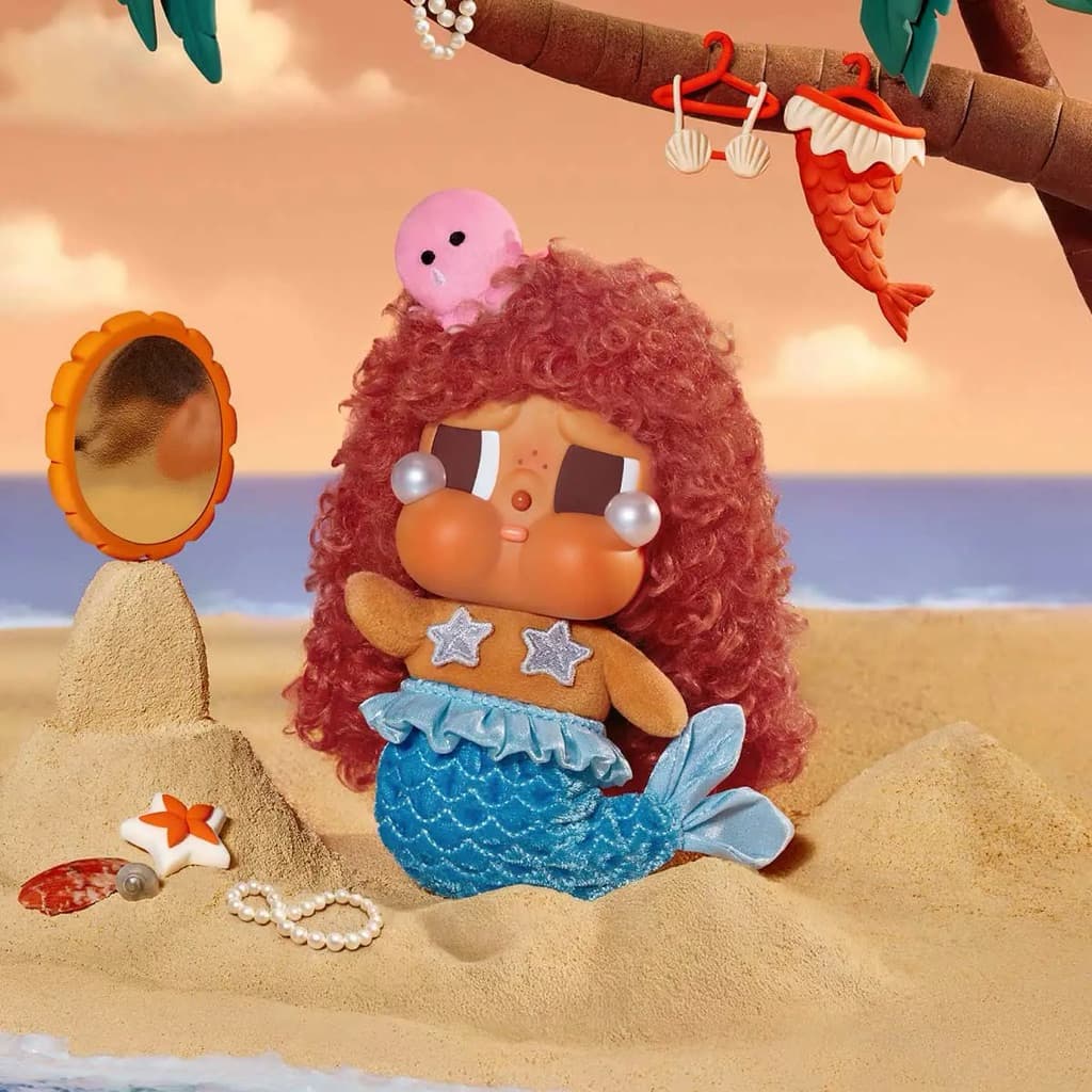 Merbaby Tears, a CRYBABY Vacation Mode On Series - Vinyl Plush Pendant Blind Box figure