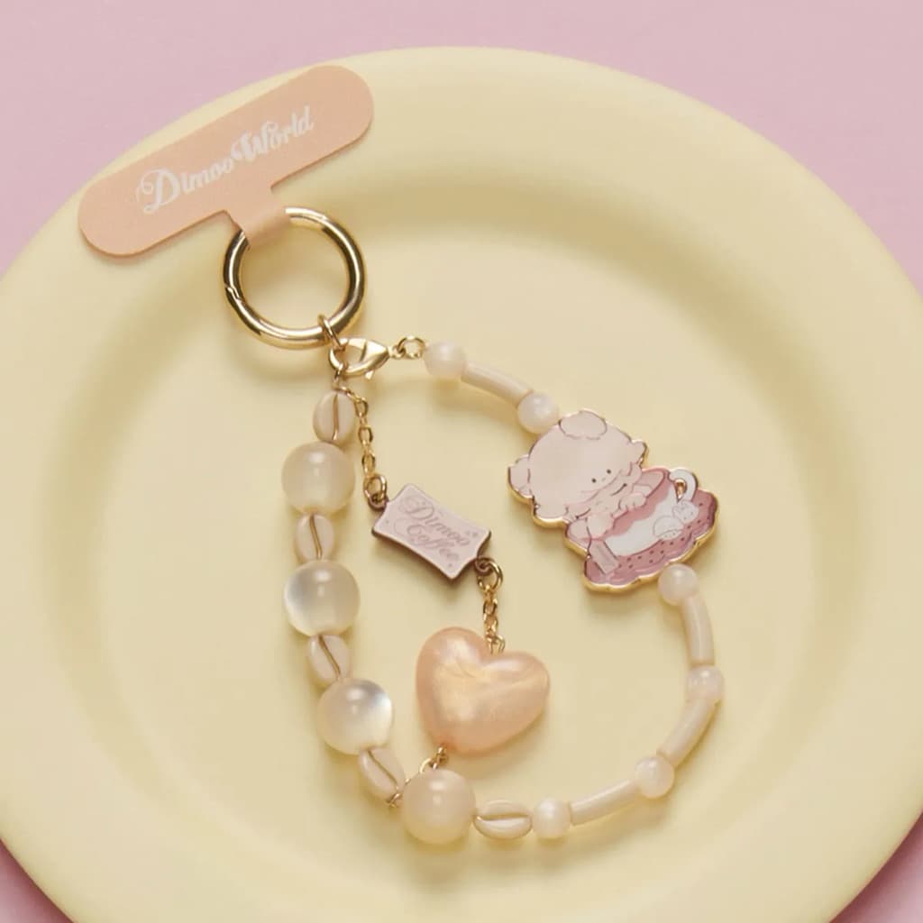 Whispering of the So, a DIMOO Crush on Coffee Series Phone Charm Strap figure