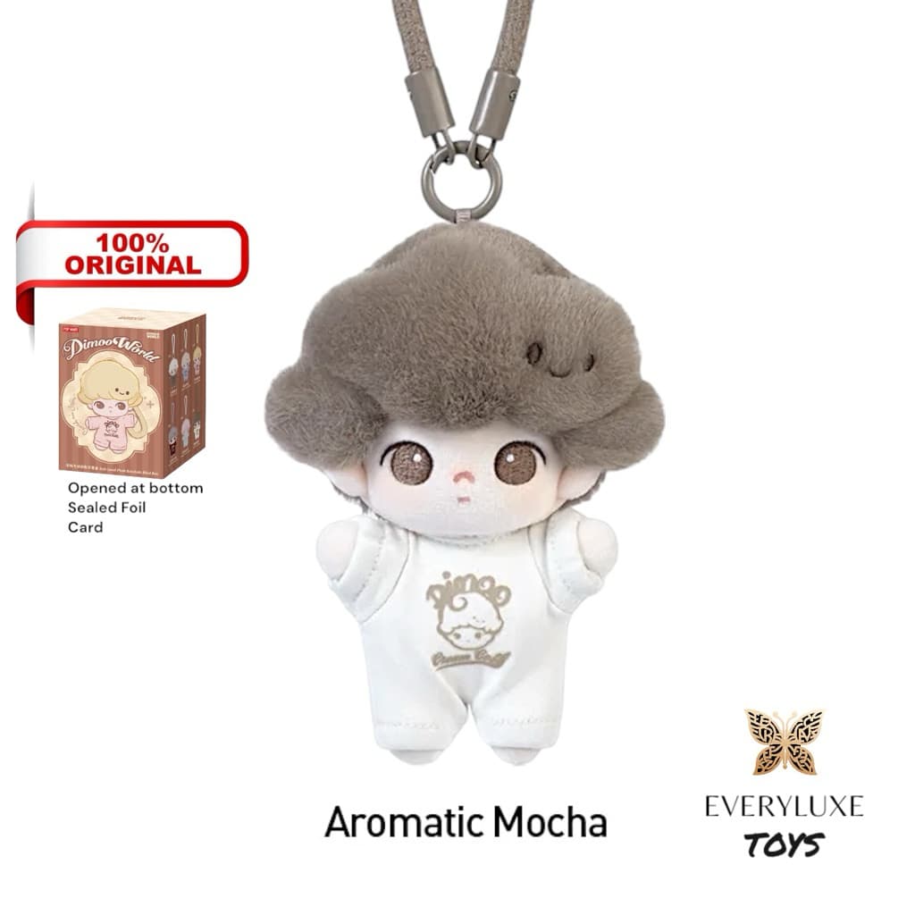 Aromatic Mocha, a collectible figure from the DIMOO Crush on Coffee Series Vinyl Plush Pendant series by POPMART