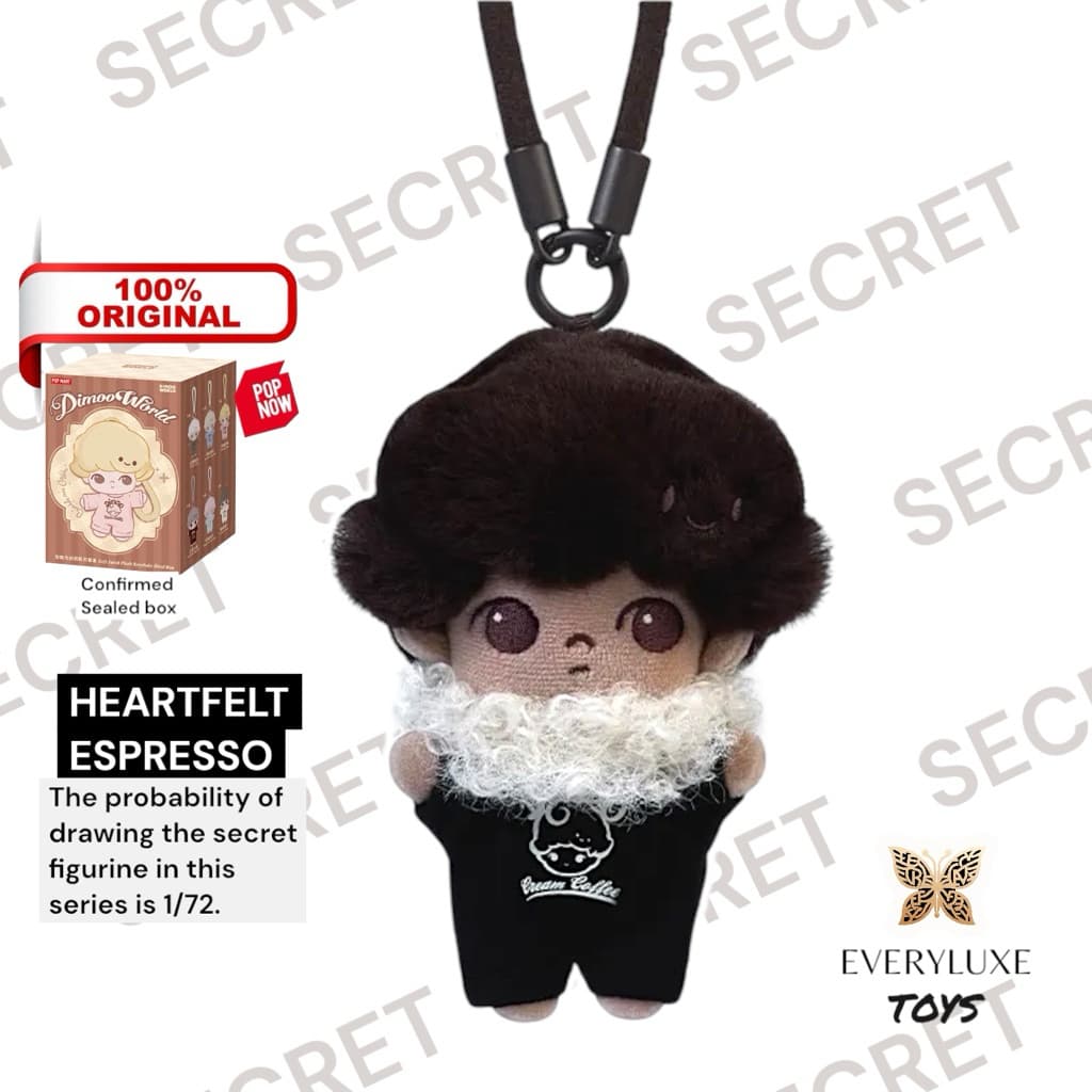 HEARTFELT ESPRESSO, a DIMOO Crush on Coffee Series Vinyl Plush Pendant figure