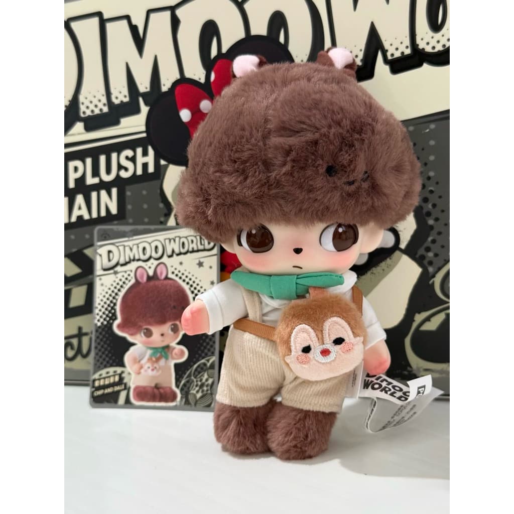 Chip and Dale, a DIMOO WORLD x DISNEY Series Vinyl Plush Pendant figure