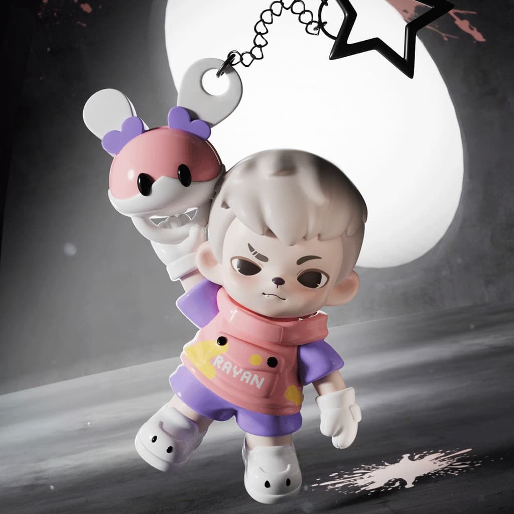 Bunny Airship, a Rayan Time Rift Series Mini Figures Pendant Doll TNTSPACE figure