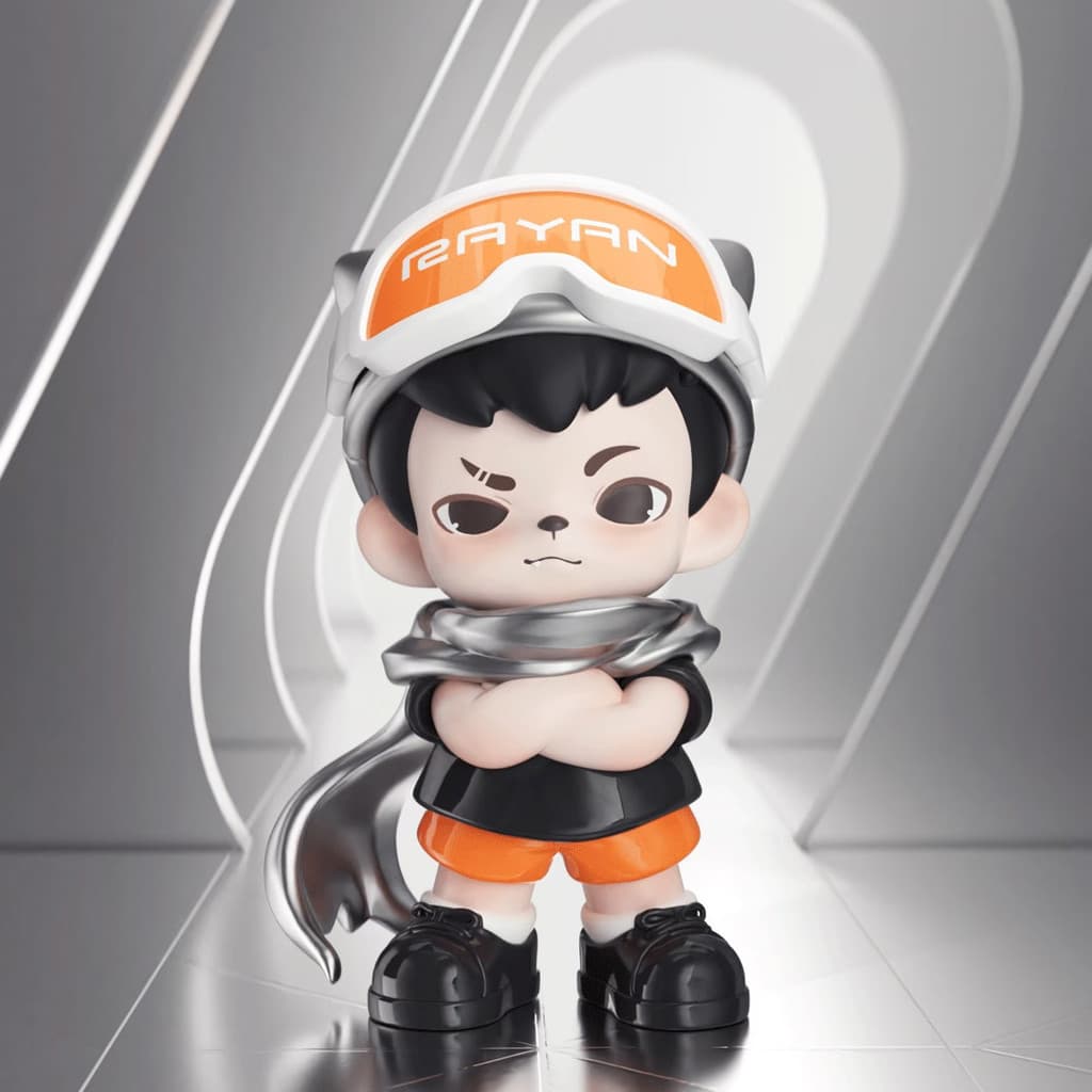 Super Flyer, a Rayan Time Rift Series Mini Figures Pendant Doll TNTSPACE figure