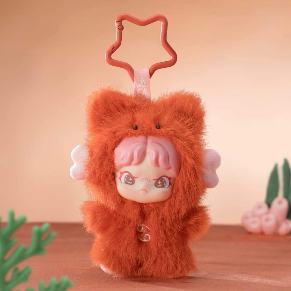 Cancer, a TNT DORA Constellation Monogatari Series Vinyl Plush Pendant Bagcharm figure