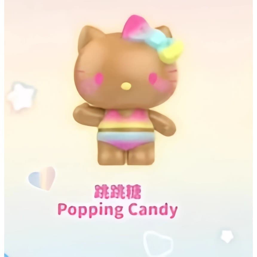 Popping, a TOP TOY Hello Kitty Mini summer Rainbow Candy Series Figures Surprise Bag figure