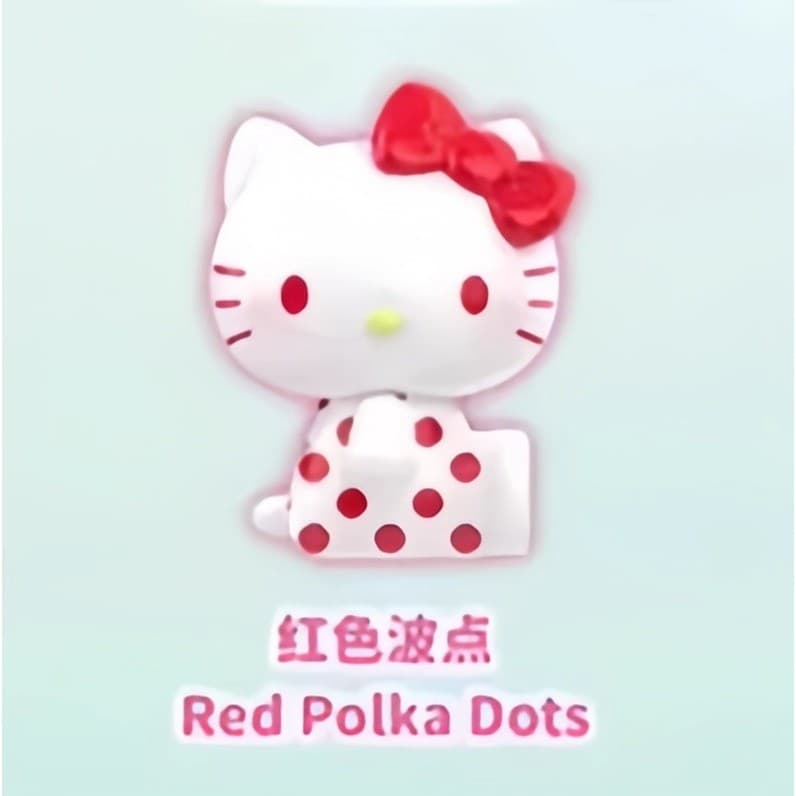 Red Polka Dots, a TOP TOY Hello Kitty Mini summer Rainbow Candy Series Figures Surprise Bag figure