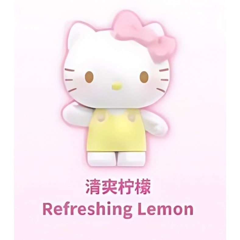 Refreshing Lemon, a TOP TOY Hello Kitty Mini summer Rainbow Candy Series Figures Surprise Bag figure