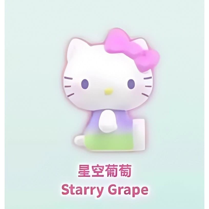 Starry Grape, a TOP TOY Hello Kitty Mini summer Rainbow Candy Series Figures Surprise Bag figure