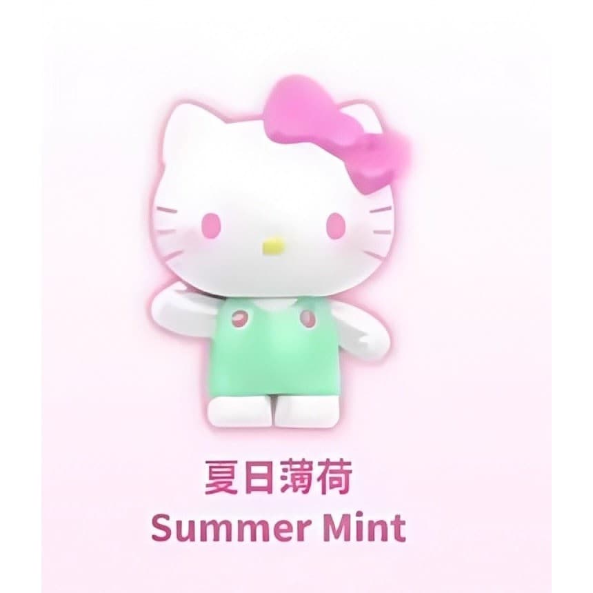Summer Mint, a TOP TOY Hello Kitty Mini summer Rainbow Candy Series Figures Surprise Bag figure