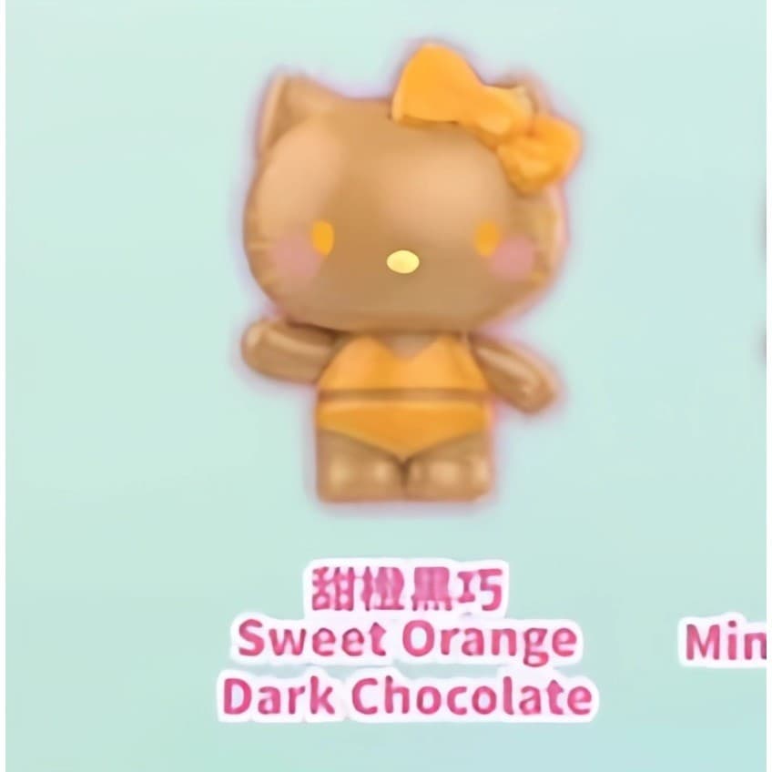 Sweet Orange, a TOP TOY Hello Kitty Mini summer Rainbow Candy Series Figures Surprise Bag figure