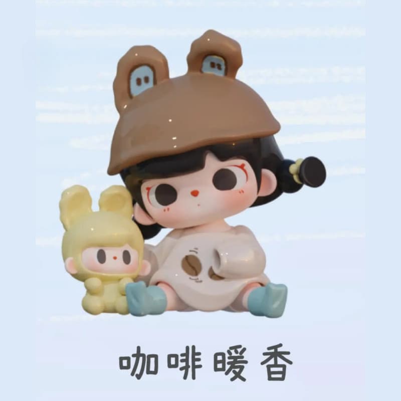 Coffee Warm Hong, a TUTUBEAR Time Glitch Series MINI Figure Doll Ornament Gift figure