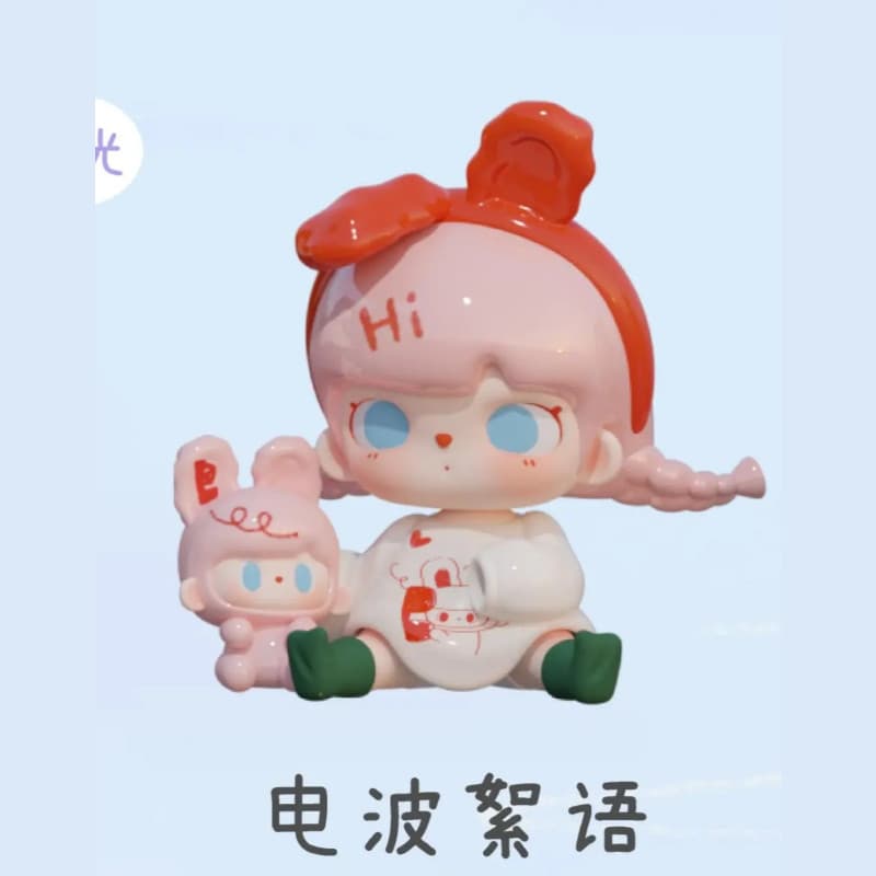 Wave Letters, a TUTUBEAR Time Glitch Series MINI Figure Doll Ornament Gift figure