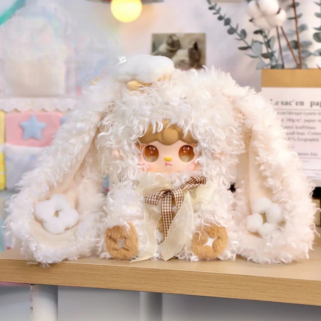 Cottony Clouds, a YOOKI 400% V4 Bunnys Floral Fragments Series Plush Doll Secret figure