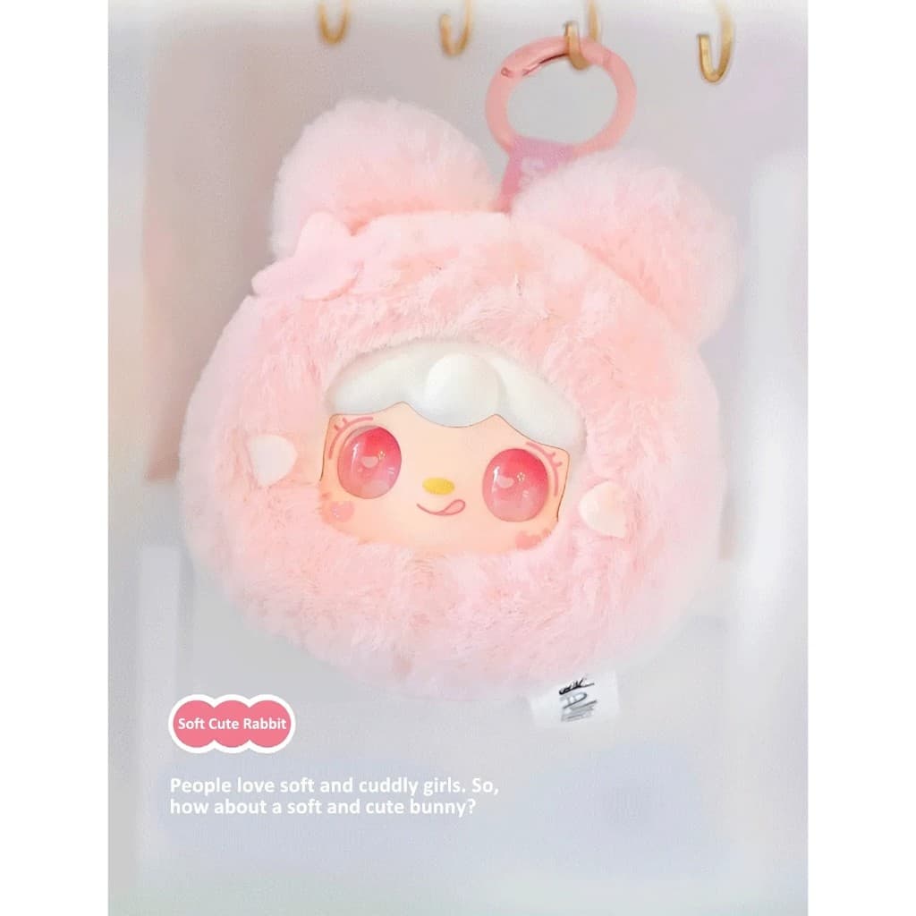 Soft Cute Rabbit, a YOOKI Cutely Rabbit Mini Bunny Birthday Gift Plush Pendant Scented figure