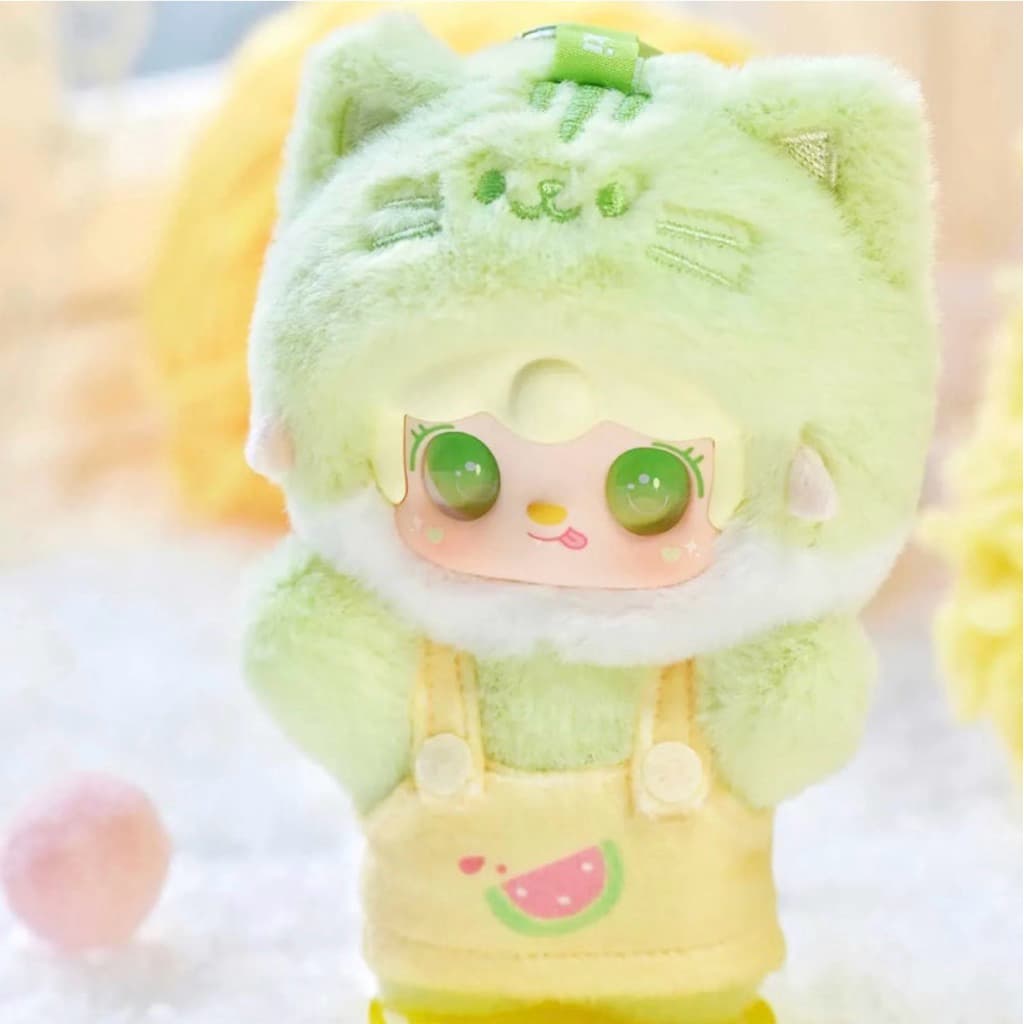 Watermelon Meow, a YOOKI Oxygen V12 Meow Summer Party Series Vinyl Plush Doll Plush Pendant figure